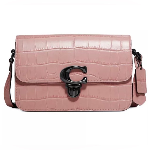 ❌SOLD❌ NWT Coach Studio Croc-Embossed Leather Shoulder Bag - Picture 13 of 14